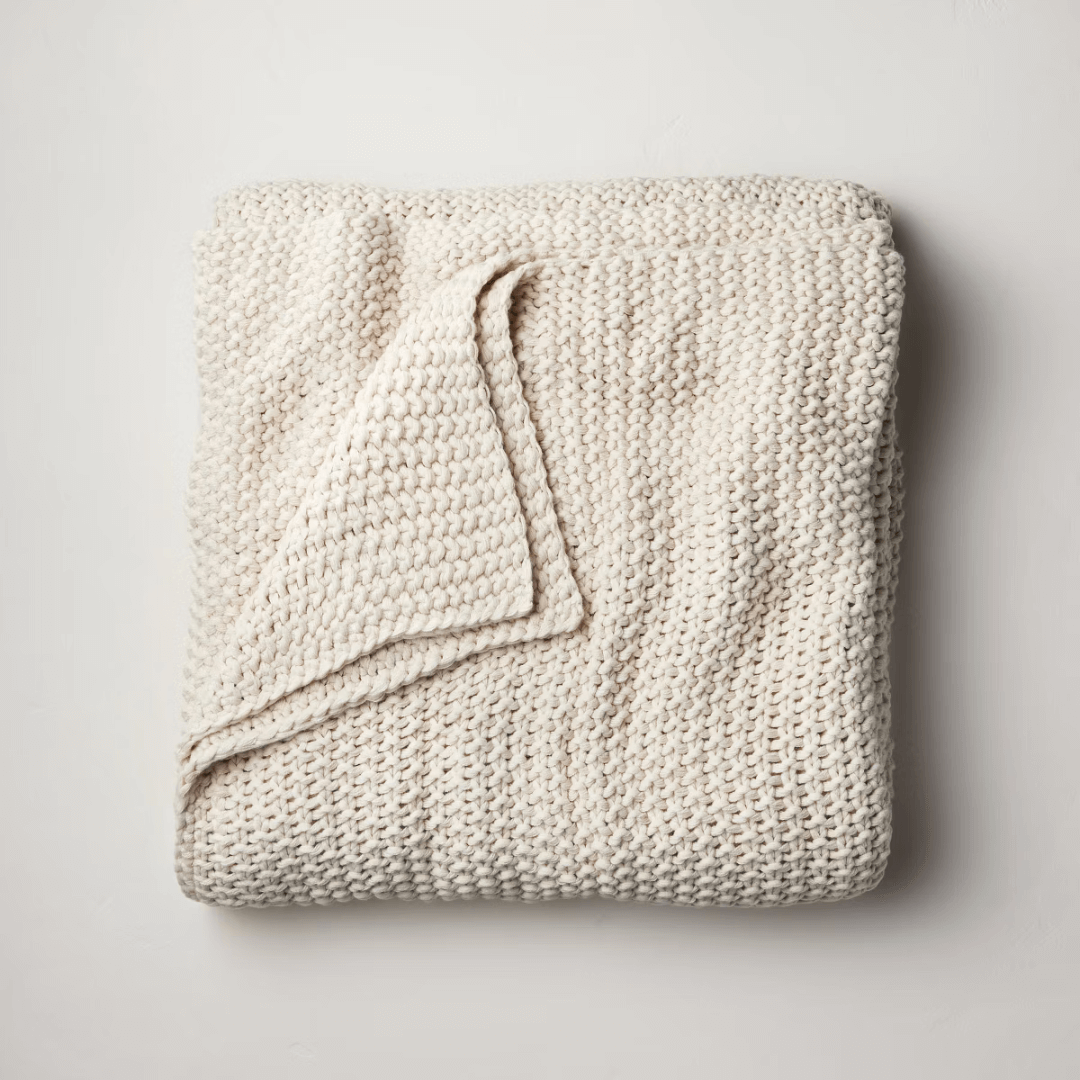 Casaluna Chunky Knit Weighted Throw